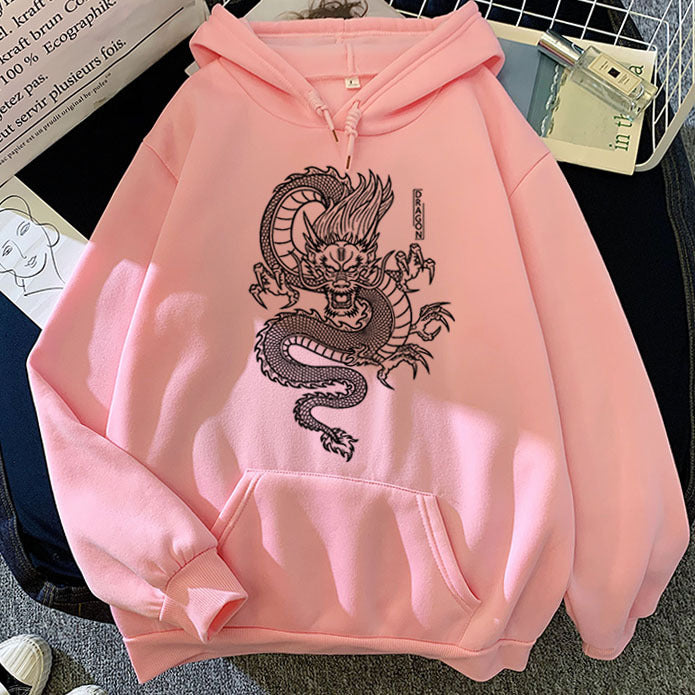 Dragon Hoodies Men Chinese