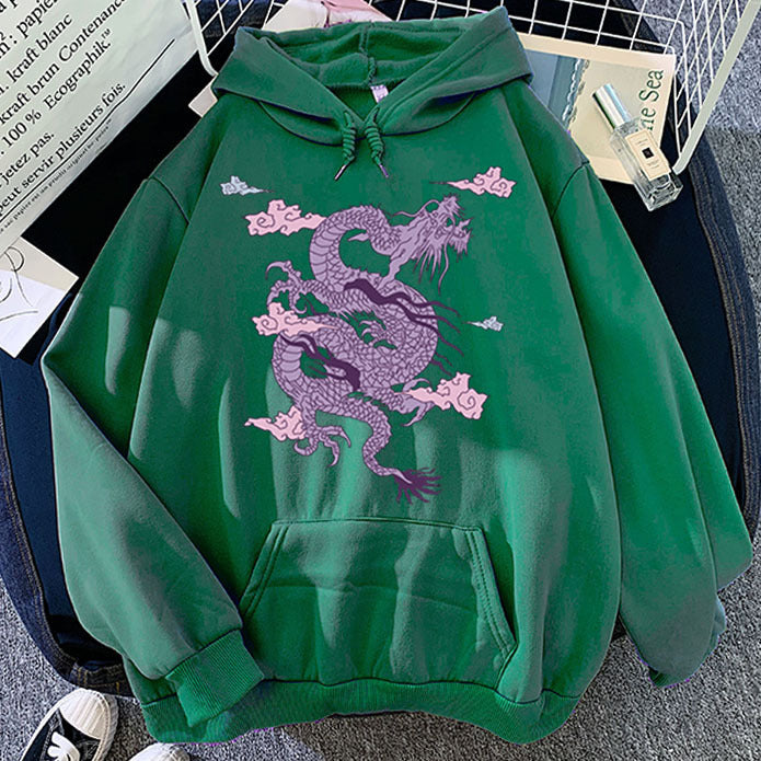 Dragon Hoodies Men Chinese
