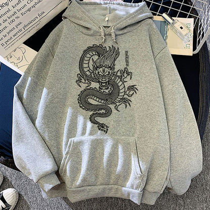 Dragon Hoodies Men Chinese